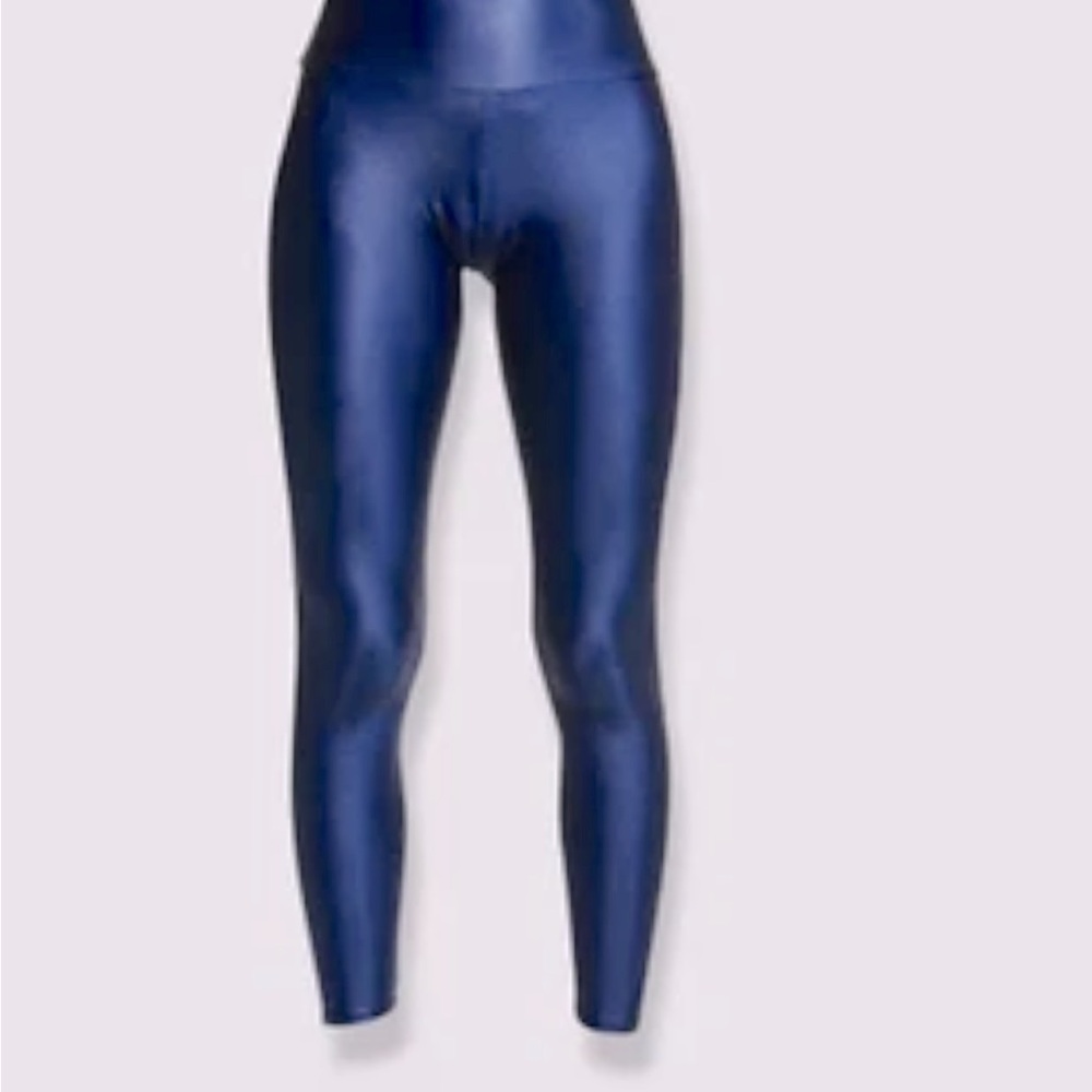 Onzie women’s BlueMetalic Liquid Leggings Pants M/L